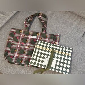 Sezane petit quilted tote and gift bag
